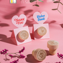 Custom Wine Cork Stopper with Heart Pop-up Card - Baptism Guest Gift