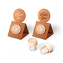 Custom Wine Cork Stopper with Circle Pop-up Card - Heart Design