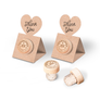 Custom Wine Cork Stopper with Heart Pop-up Card - Stamp