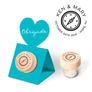 Custom Wine Cork Stopper with Heart Pop-up Card - Compass