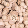 Custom Wine Cork Stopper - Heart Compass