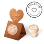 Custom Wine Cork Stopper with Heart Pop-up Card - Heart Design