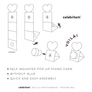 Custom Wine Cork Stopper with Heart Pop-up Card - Real Estate