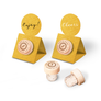 Custom Wine Cork Stopper with Circle Pop-up Card - Compass