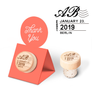 Custom Wine Cork Stopper with Circle Pop-up Card - Post Design