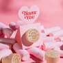 Custom Wine Cork Stopper with Heart Pop-up Card - Baptism Guest Gift