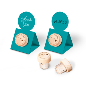 Custom Wine Cork Stopper with Circle Pop-up Card - Islands